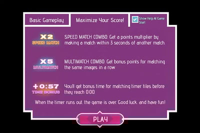 A screenshot of a game that says "Multimatch Combo".